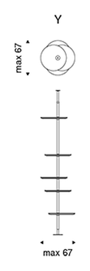 Address Bookcase by Cattelan Italia, size drawing 5