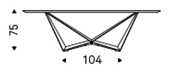 Skorpio Keramik Dining Table by Cattelan Italia, size drawing 5