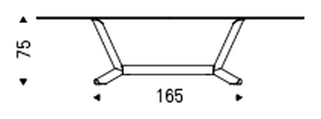 Planer Keramik Dining Table by Cattelan Italia, size drawing 8