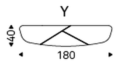 Rado Wood Console Table by Cattelan Italia, size drawing 2