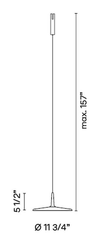 Bind Track Lighting System by Vibia, size drawing: Models 6560, 6561