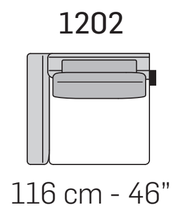 Cortina Plain Sofa by Nicoline, size drawing 6