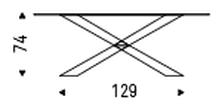 Spyder Keramik Dining Table by Cattelan Italia, size drawing 5