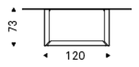 Dragon Crystalart Dining Table by Cattelan Italia, size drawing 1