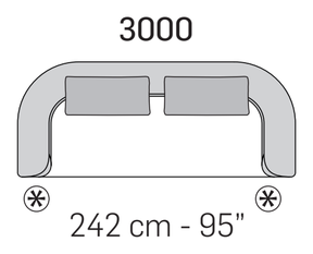 Klarence Sofa by Nicoline, size drawing 4