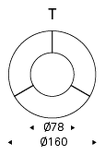 Planer Ker-Wood Round Dining Table by Cattelan Italia, size drawing 5