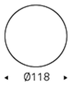 Ritz Lounge Table by Cattelan Italia, size drawing 2