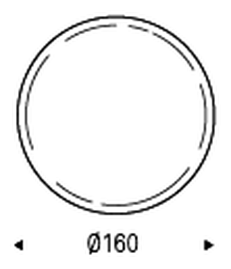Botero Argile Dining Table by Cattelan Italia, size drawing 4