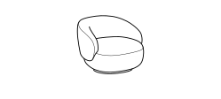 Pacific Armchair by Ditre Italia, size drawing: Armchair