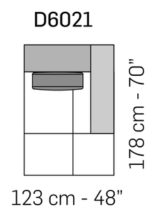Cairoli Deep Sofa by Nicoline, size drawing 8