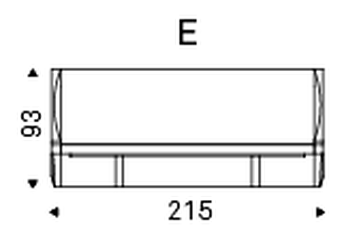 Dylan Double Bed by Cattelan Italia, size drawing 8