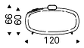 Tahiti Trousse Vanity by Cattelan Italia, size drawing 3
