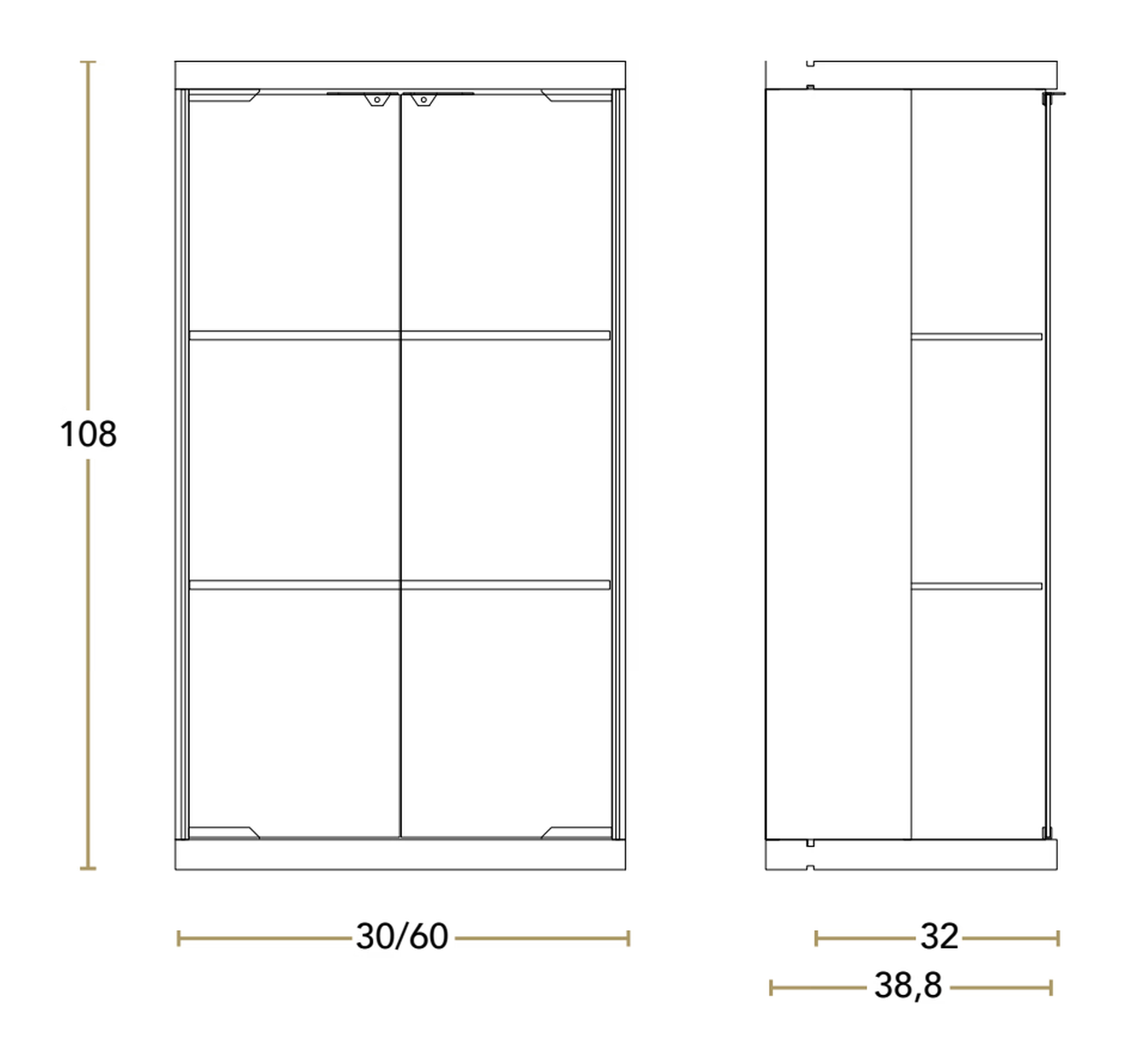 Wally Living Wall Unit by Reflex, size drawing 8