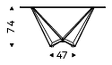 Skorpio Dining Table by Cattelan Italia, size drawing 4