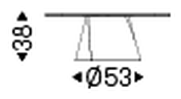 Albert Keramik S Coffee Table by Cattelan Italia, size drawing 6