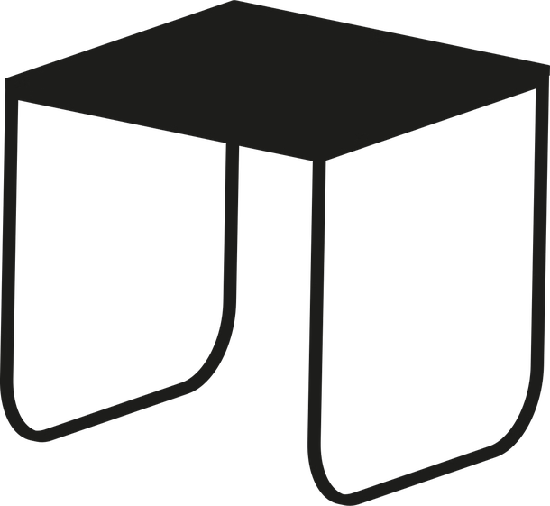 Tokio Coffee Table by Bontempi, size drawing: 08.18