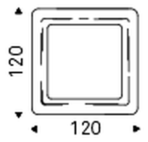 Glenn Mirror by Cattelan Italia, size drawing 2