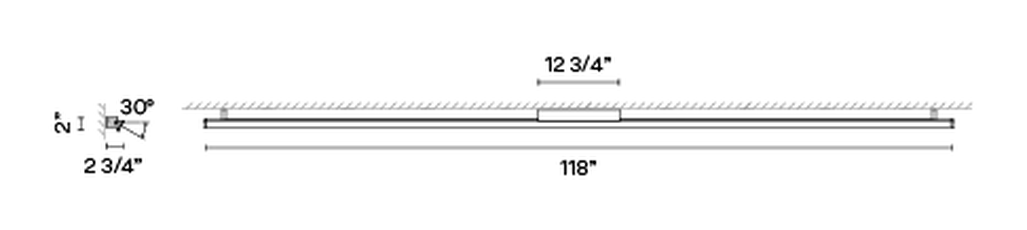 Spa Lighting Collection by Vibia, size drawing: Model 5991