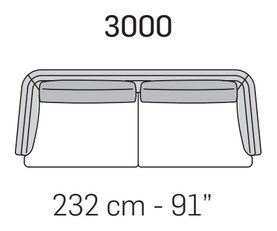 Astedio Sofa by Nicoline, size drawing 4