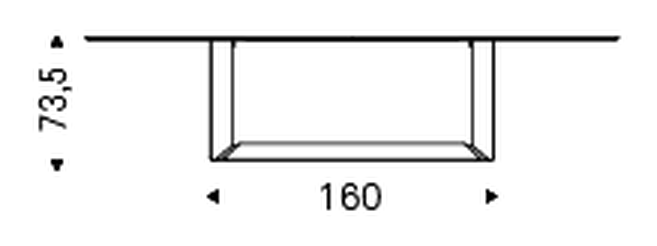Dragon Keramik Dining Table by Cattelan Italia, size drawing 7