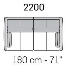 Ghisolfa Sofa by Nicoline, size drawing 4