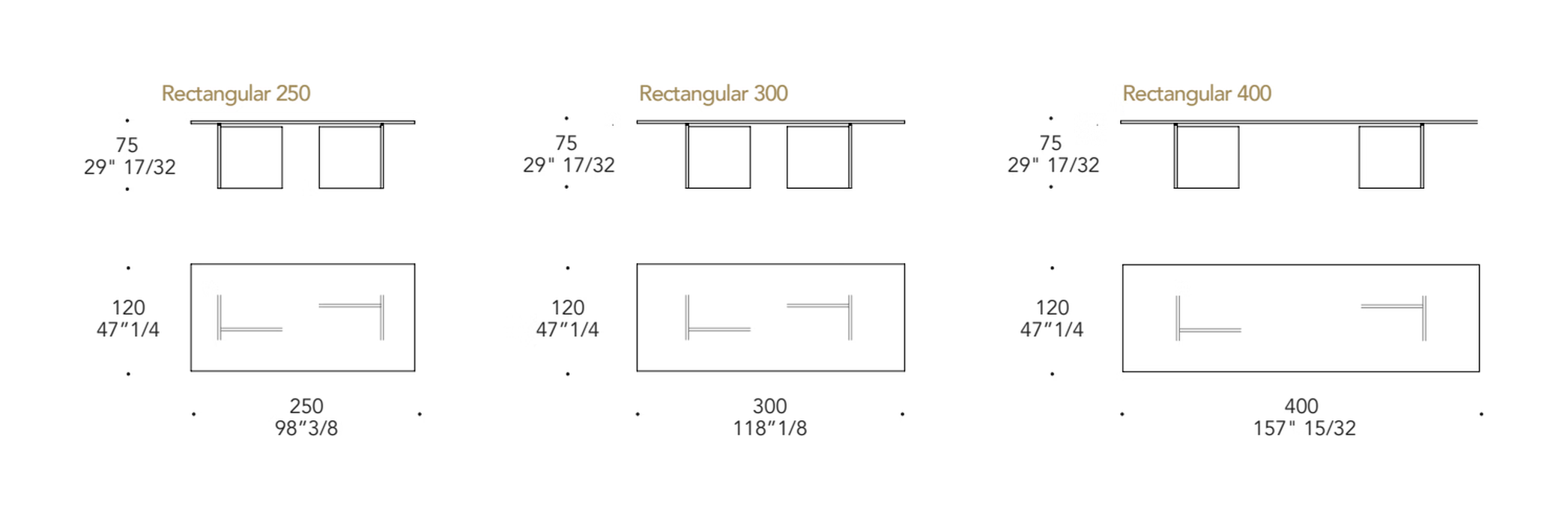 Laguna 72 Dining Table by Reflex, size drawing