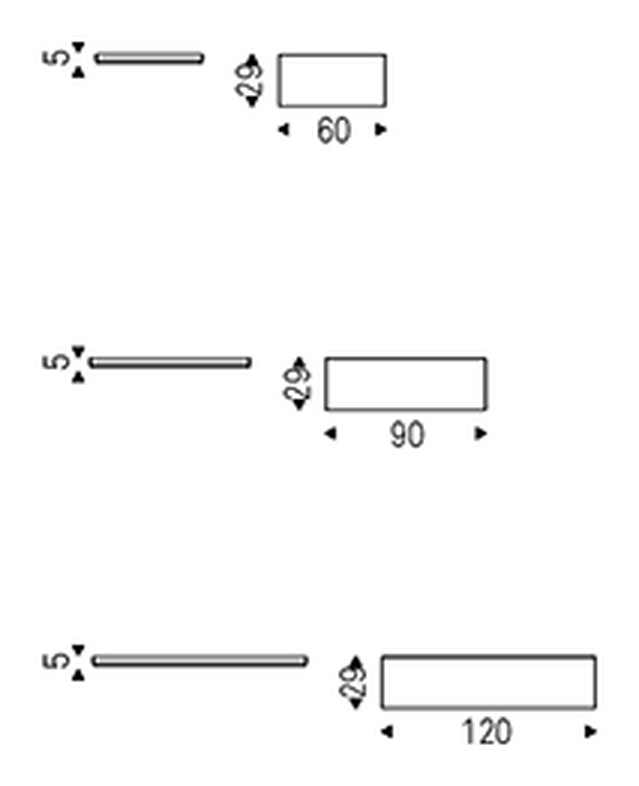 Freeway Bookcase by Cattelan Italia, size drawing 2