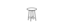 Aany Coffee Table by Ditre Italia, size drawing: Coffee table diameter 45
