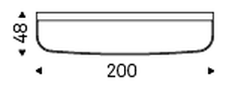 Skyline Keramik Premium Console Table by Cattelan Italia, size drawing 3