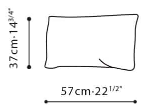 Melody Bed by Camerich, size drawing: C08H0702