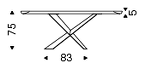 Terminal Keramik Premium Console Table by Cattelan Italia, size drawing 3