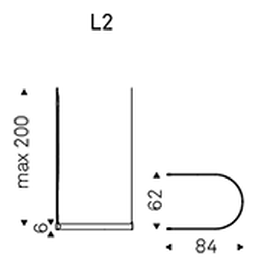 Bluebell Pendant Lamp by Cattelan Italia, size drawing 2