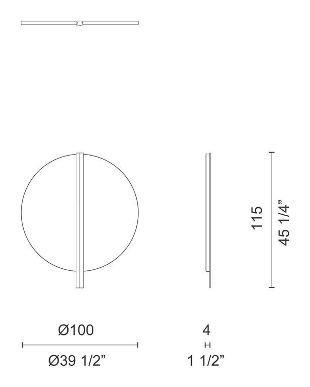 Lampada Da Appartamento Lamp by Cappellini, size drawing: PO_2302