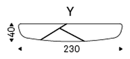 Atrium Wood Console Table by Cattelan Italia, size drawing 3