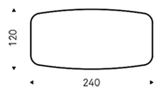 Mad Max Keramik Premium Dining Table by Cattelan Italia, size drawing 2