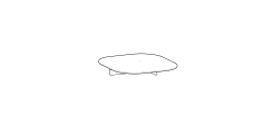 Polyura Coffee Table by Ditre Italia, size drawing: Table 86x86 low