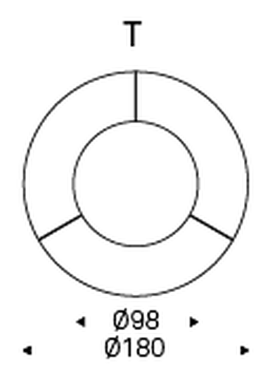 Soho Ker-Wood Dining Table by Cattelan Italia, size drawing 6
