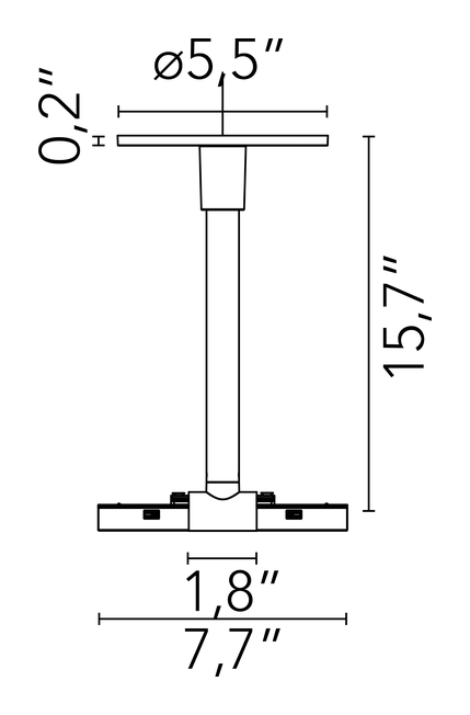 Infra-Structure Lighting System by Flos, size drawing 7