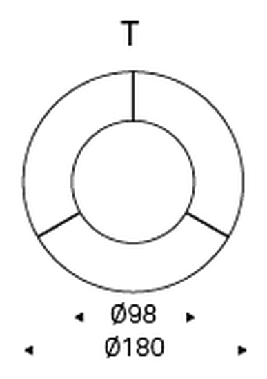 Planer Ker-Wood Round Dining Table by Cattelan Italia, size drawing 6