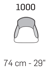 Bea High Armchair by Nicoline, size drawing 2