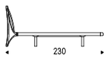 Nelson Bed by Cattelan Italia, size drawing 2