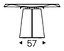 Napoleon Wood Dining Table by Cattelan Italia, size drawing 6