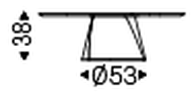 Adrian Wood Coffee Table by Cattelan Italia, size drawing 6