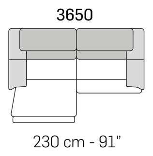 Canaletto Sofa by Nicoline, size drawing 7