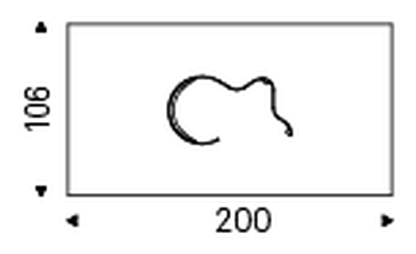 Papelito Glass Dining Table by Cattelan Italia, size drawing 5