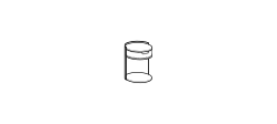 Skin Nightstand by Ditre Italia, size drawing: Skin bedside-table with drawer
