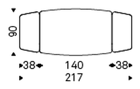 Duffy Keramik Drive Extendable Dining Table by Cattelan Italia, size drawing 2