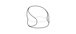 Clip Armchair by Ditre Italia, size drawing: Armchair