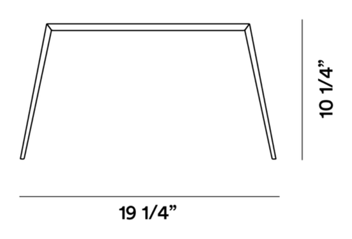 Bridge Table Lamp by Foscarini, size drawing: Bridge 1