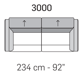 Claire Sofa by Nicoline, size drawing 2